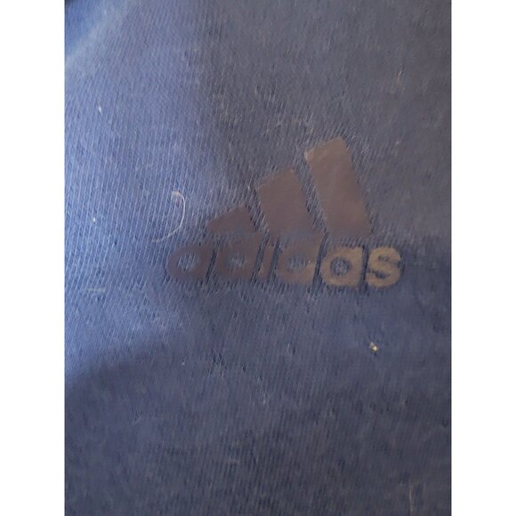 Adidas Full Zip Hooded Sweat Jacket Size Medium Blue - Picture 5 of 5